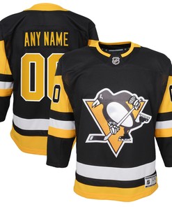Pittsburgh Penguins Home Premier Custom Jersey - Black Custom Jerseys Nhl