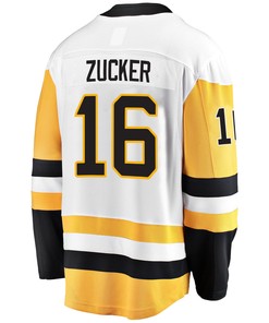 Pittsburgh Penguins Jason Zucker 16 Away 2022 Stanley Cup Final Breakaway Men Jersey - White