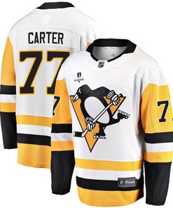Pittsburgh Penguins Jeff Carter 77 Away 2022 Stanley Cup Final Breakaway Men Jersey - White