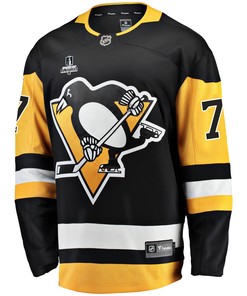 Pittsburgh Penguins Jeff Carter 77 Home 2022 Stanley Cup Final Breakaway Men Jersey - Black