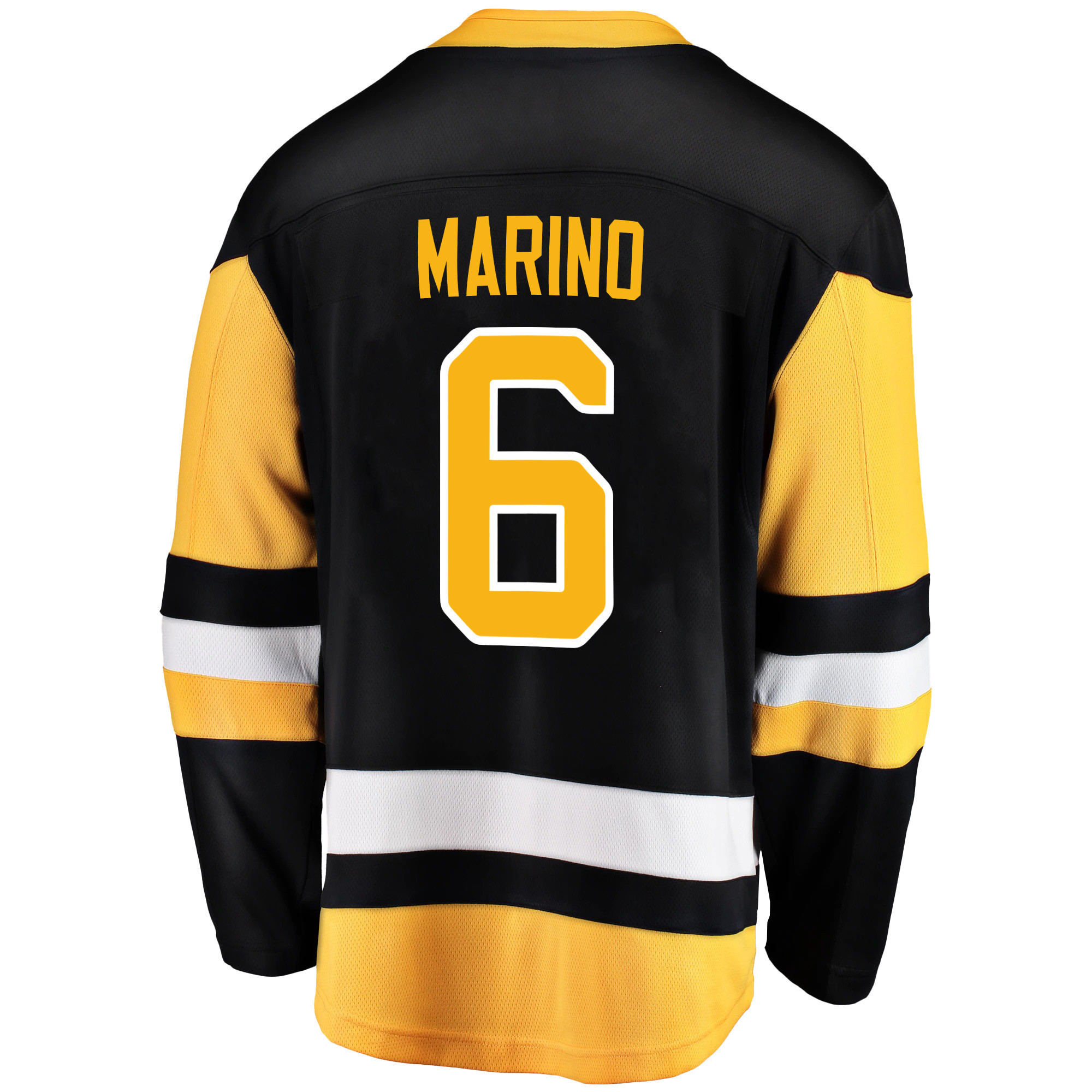 Pittsburgh Penguins John Marino 6 Home 2022 Stanley Cup Final Breakaway Men Jersey - Black