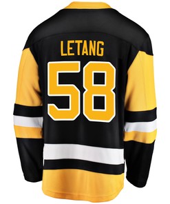 Pittsburgh Penguins Kris Letang 58 Home 2022 Stanley Cup Final Breakaway Men Jersey - Black