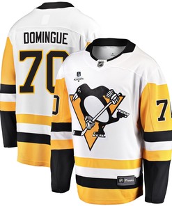 Pittsburgh Penguins Louis Domingue 70 Away 2022 Stanley Cup Final Breakaway Men Jersey - White