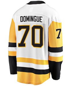 Pittsburgh Penguins Louis Domingue 70 Away 2022 Stanley Cup Final Breakaway Men Jersey - White