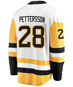 Pittsburgh Penguins Marcus Pettersson 28 Away 2022 Stanley Cup Final Breakaway Men Jersey - White