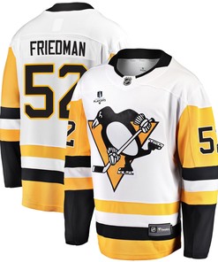 Pittsburgh Penguins Mark Friedman 52 Away 2022 Stanley Cup Final Breakaway Men Jersey - White