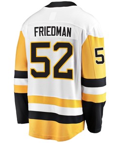 Pittsburgh Penguins Mark Friedman 52 Away 2022 Stanley Cup Final Breakaway Men Jersey - White