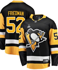 Pittsburgh Penguins Mark Friedman 52 Home 2022 Stanley Cup Final Breakaway Men Jersey - Black