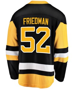 Pittsburgh Penguins Mark Friedman 52 Home 2022 Stanley Cup Final Breakaway Men Jersey - Black