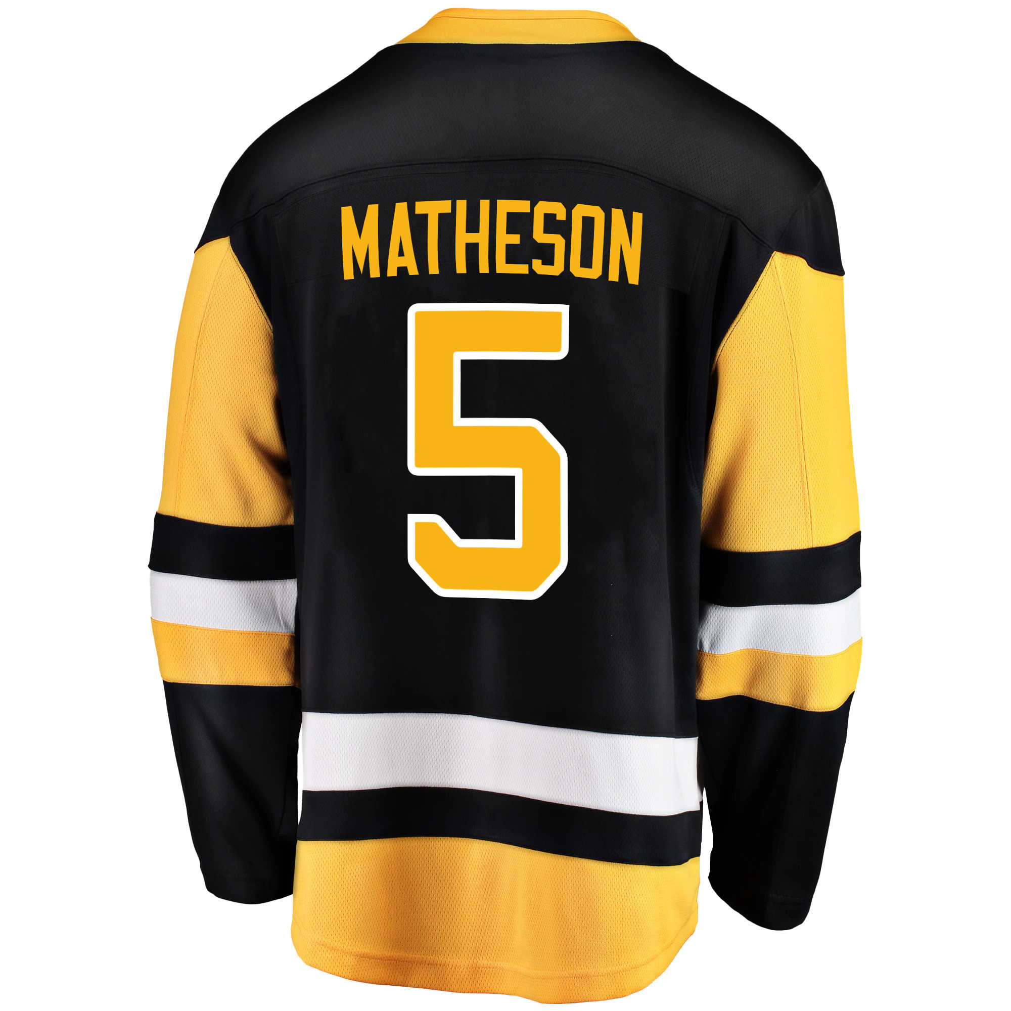 Pittsburgh Penguins Mike Matheson 5 Home 2022 Stanley Cup Final Breakaway Men Jersey - Black