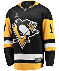 Pittsburgh Penguins Nathan Beaulieu 18 Home 2022 Stanley Cup Final Breakaway Men Jersey - Black