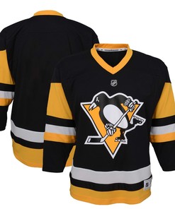 Pittsburgh Penguins Preschool Home Replica Jersey - Black Nhl