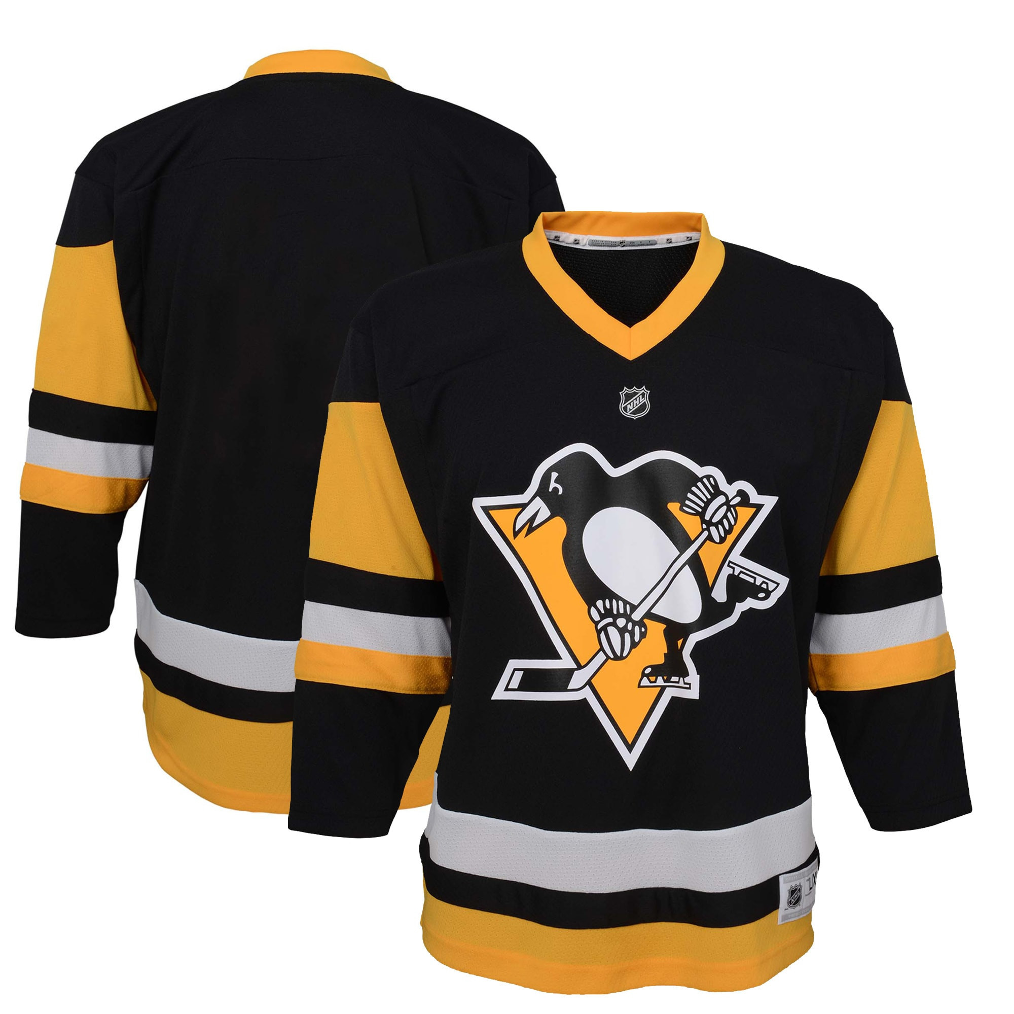 Pittsburgh Penguins Preschool Home Replica Jersey - Black Nhl