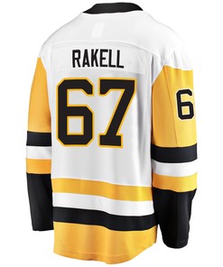 Pittsburgh Penguins Rickard Rakell 67 Away 2022 Stanley Cup Final Breakaway Men Jersey - White