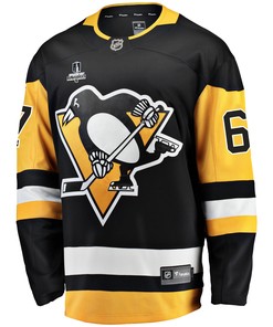 Pittsburgh Penguins Rickard Rakell 67 Home 2022 Stanley Cup Final Breakaway Men Jersey - Black