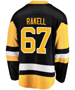 Pittsburgh Penguins Rickard Rakell 67 Home 2022 Stanley Cup Final Breakaway Men Jersey - Black