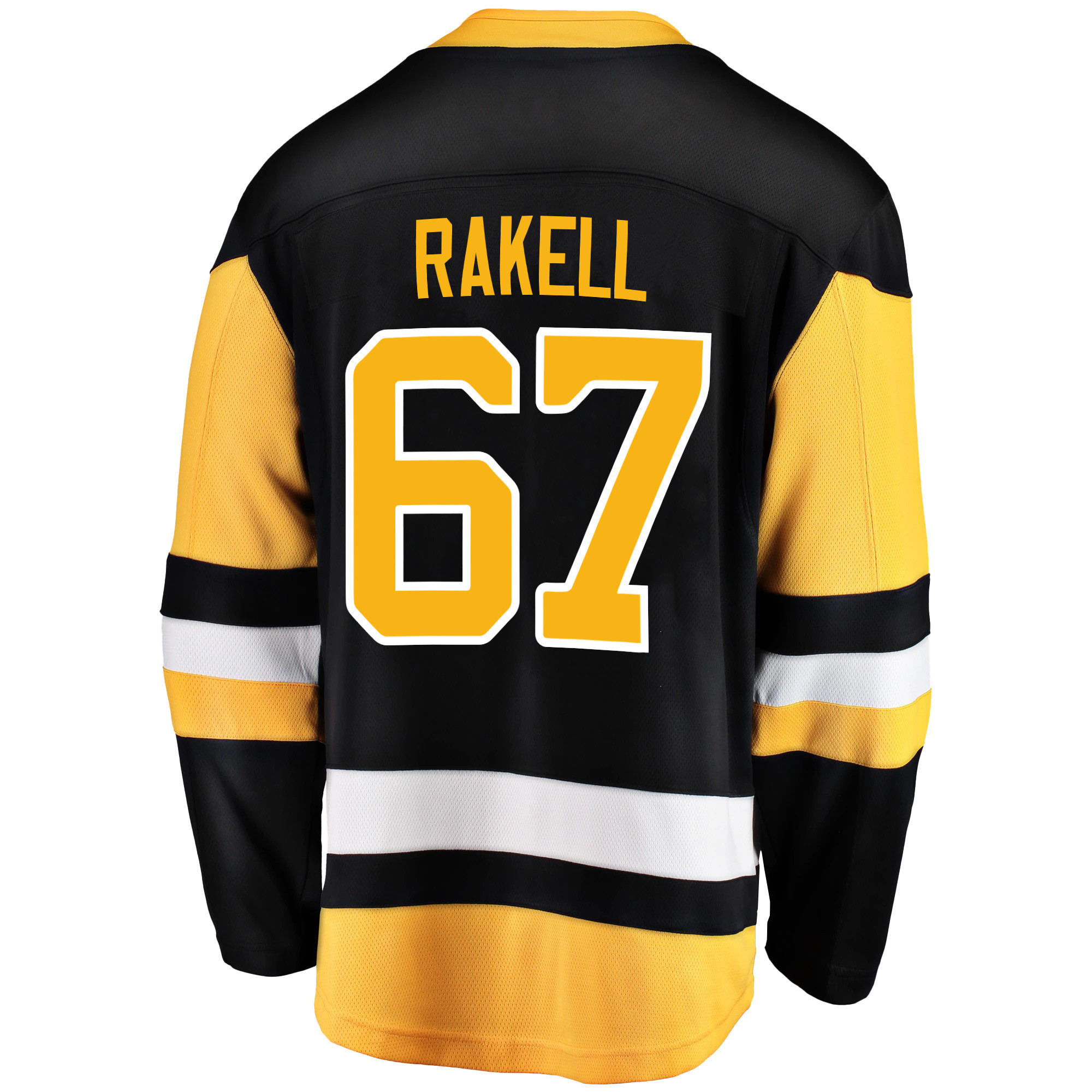 Pittsburgh Penguins Rickard Rakell 67 Home 2022 Stanley Cup Final Breakaway Men Jersey - Black
