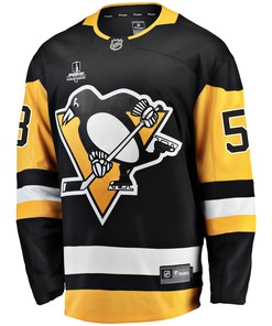 Pittsburgh Penguins Teddy Blueger 53 Home 2022 Stanley Cup Final Breakaway Men Jersey - Black