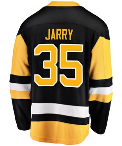 Pittsburgh Penguins Tristan Jarry 35 Home 2022 Stanley Cup Final Breakaway Men Jersey - Black