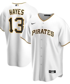 Pittsburgh Pirates #13 Ke'bryan Hayes Home Replica Jersey - White