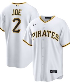 Pittsburgh Pirates #2 Connor Joe Home Replica Jersey - White