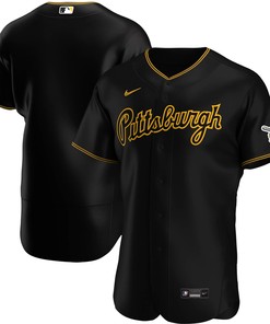 Pittsburgh Pirates Alternate Authentic Team Jersey - Black Mlb Ver 1