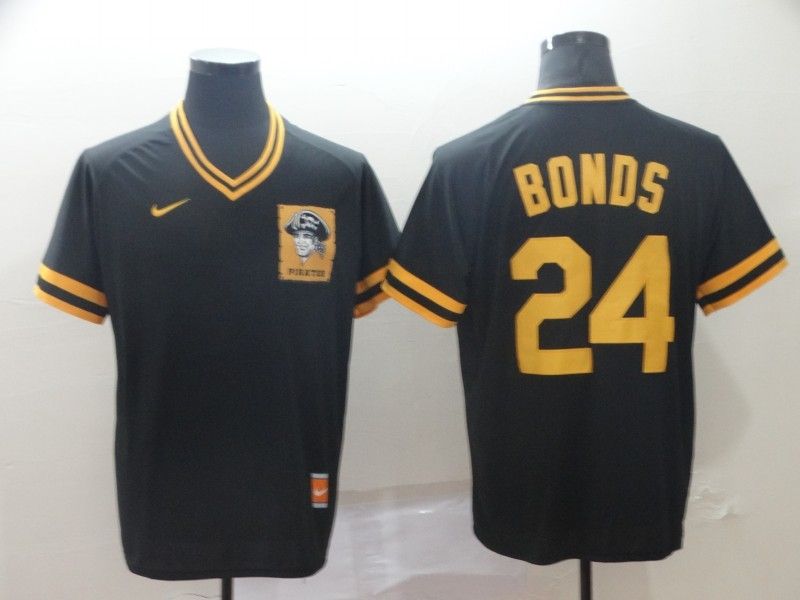 Pittsburgh Pirates Barry Bonds #24 2020 Mlb Black Jersey