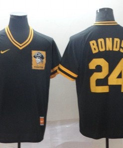 Pittsburgh Pirates Barry Bonds #24 2020 Mlb Black Jersey