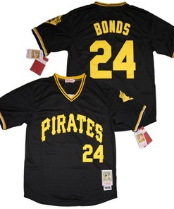 Pittsburgh Pirates Barry Bonds #24 2020 Mlb Black Jersey