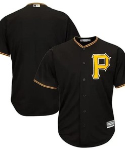 Pittsburgh Pirates Big And Tall Cool Base Team Jersey - Black