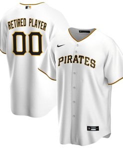 Pittsburgh Pirates Home Pick-a-player Retired Roster Replica Jersey - White Custom Jerseys Mlb