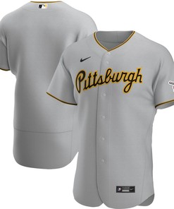 Pittsburgh Pirates Road Authentic Team Jersey - Gray Mlb
