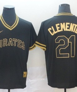 Pittsburgh Pirates Roberto Clemente #21 2020 Mlb Black Jersey