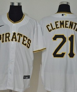 Pittsburgh Pirates Roberto Clemente #21 2020 Mlb White Jersey