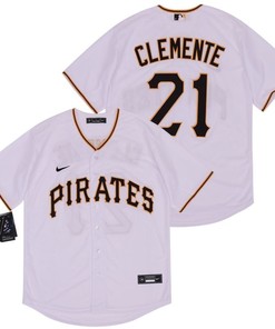 Pittsburgh Pirates Roberto Clemente #21 2020 Mlb White Jersey