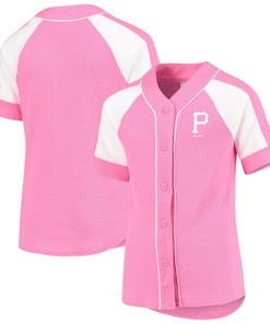Pittsburgh Pirates Team Spirit Fashion Jersey - Pink Mlb Ver 1