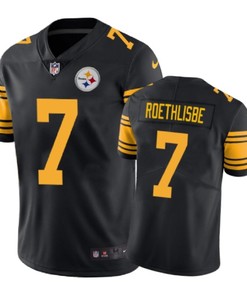 Pittsburgh Steelers #7 Ben Roethlisberger Nike Color Rush Black Jersey