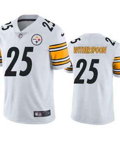 Pittsburgh Steelers Ahkello Witherspoon 25 White Vapor Limited Jersey