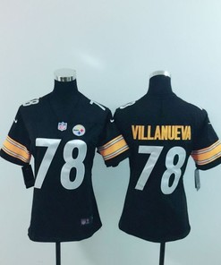 Pittsburgh Steelers Alejandro Villanueva #78 Nfl 2020 Black Womens Jersey
