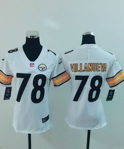 Pittsburgh Steelers Alejandro Villanueva #78 Nfl 2020 White Womens Jersey