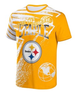 Pittsburgh Steelers All Over Print T-Shirt - Gold