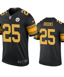 Pittsburgh Steelers Antoine Brooks Black Color Rush Legend Jersey