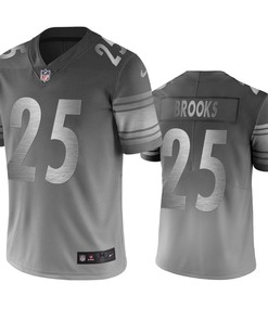 Pittsburgh Steelers Antoine Brooks Silver Gray City Edition Vapor Limited Jersey