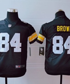Pittsburgh Steelers Antonio Brown #84 Nfl 2020 Black Jersey