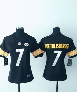 Pittsburgh Steelers Ben Roethlisberger #7 Nfl 2020 Black Womens Jersey