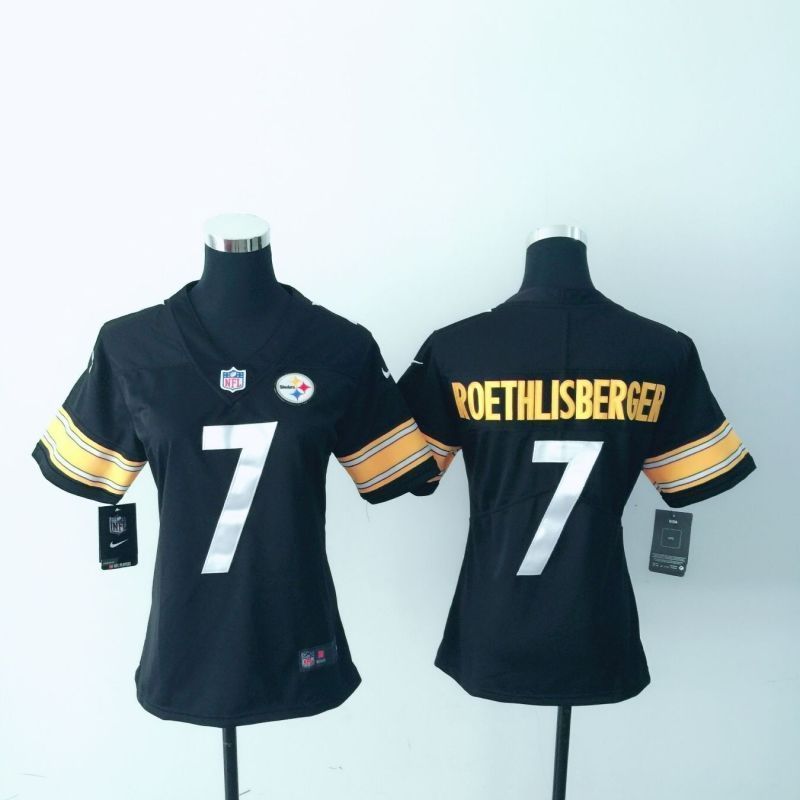 Pittsburgh Steelers Ben Roethlisberger #7 Nfl 2020 Black Womens Jersey