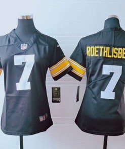 Pittsburgh Steelers Ben Roethlisberger #7 Nfl 2020 Brown Womens Jersey