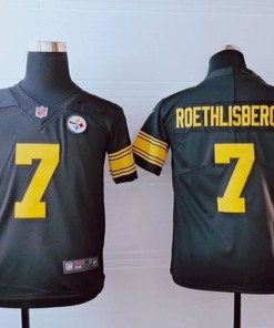 Pittsburgh Steelers Ben Roethlisberger #7 Nfl 2020 Dark Brown Jersey