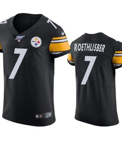 Pittsburgh Steelers Ben Roethlisberger Black 100th Season Vapor Elite Jersey