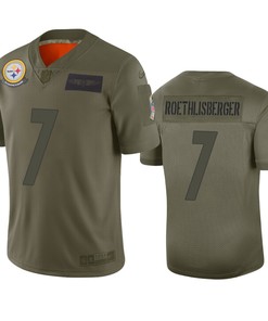 Pittsburgh Steelers Ben Roethlisberger Camo 2019 Salute To Service Limited Jersey